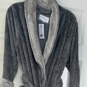 CAROLE HOCHMAN Full Length Robe NWT Gray Size Small